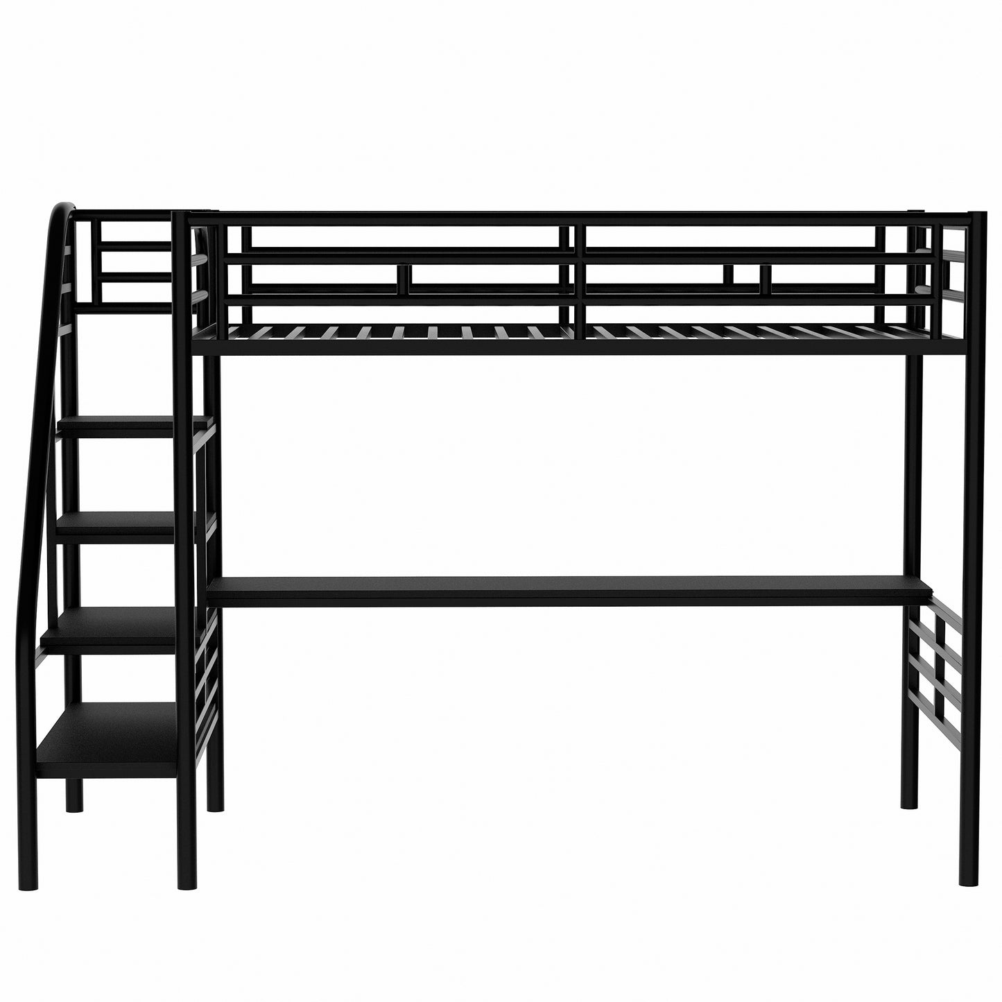 ElevateDesk Twin Metal Loft Bed Frame