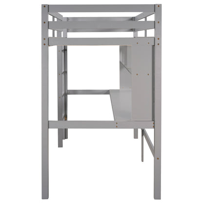 ElevateDreams Twin Loft Bed - White Haven