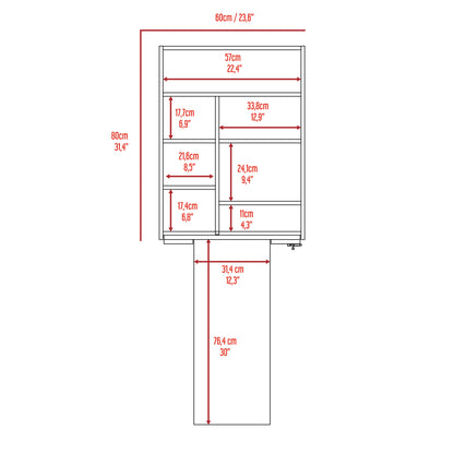 Vatta Wall Foldable Extending Table - Grey