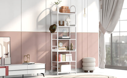 Tall Tower Bookcase - White