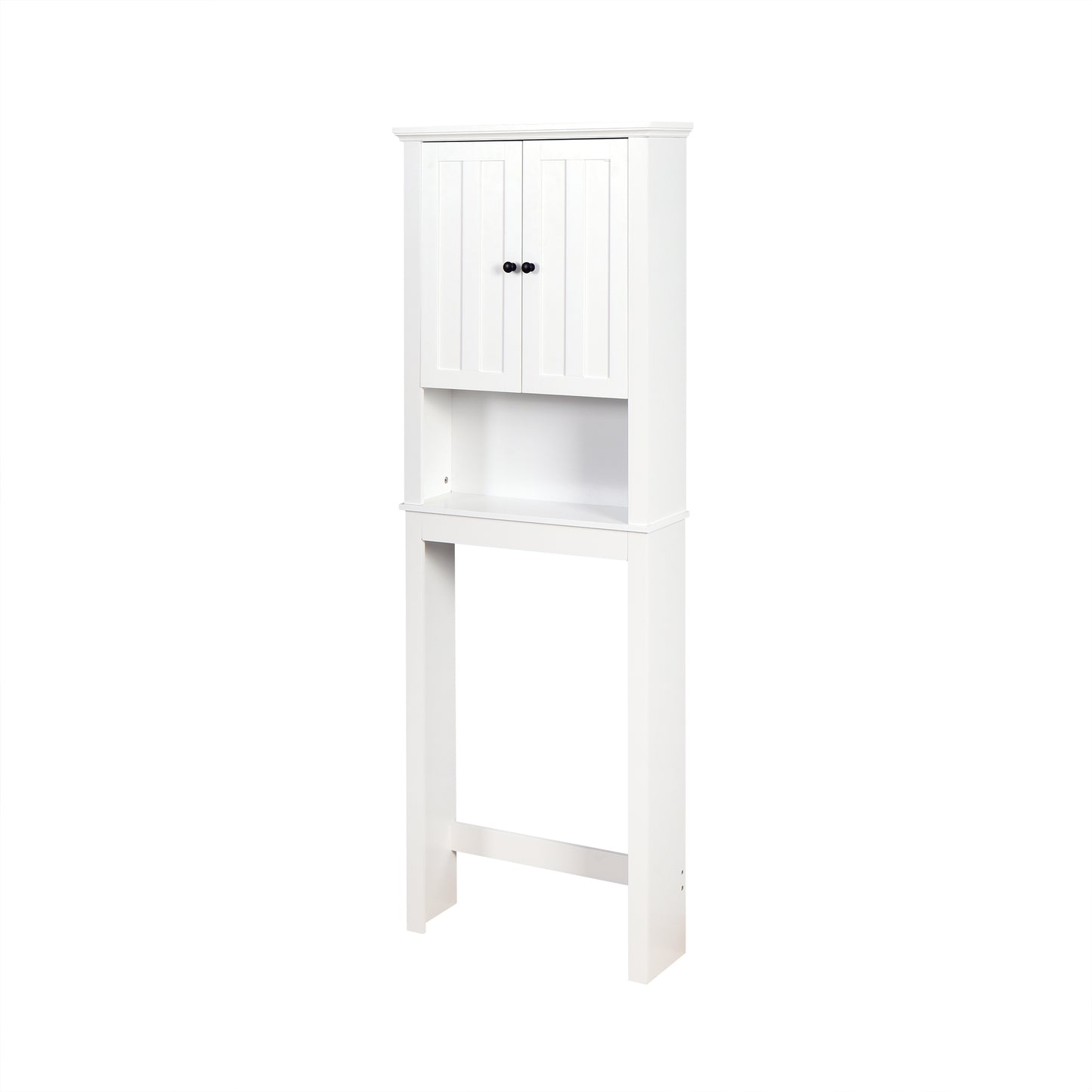 Wooden Space Saver Cabinet over Toilet - White