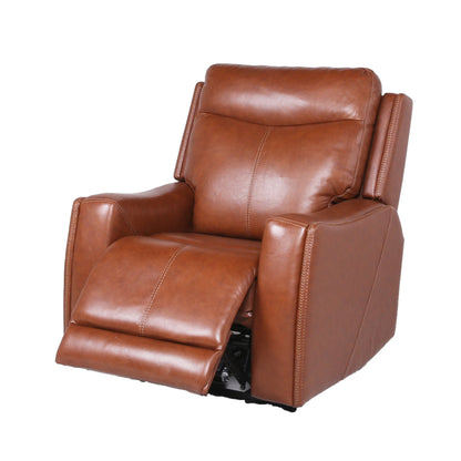 Zu Power Leather Recliner - Brown