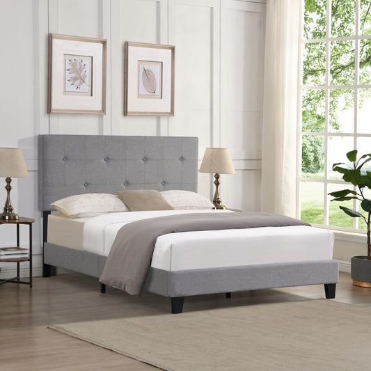 Elegant Upholstered Platform Bed