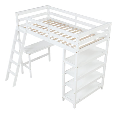 The Cubist Loft Bed - Twin