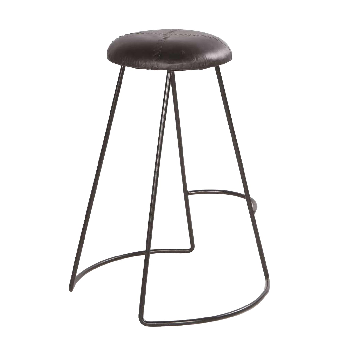 Stitch Counter Height Stool - Black