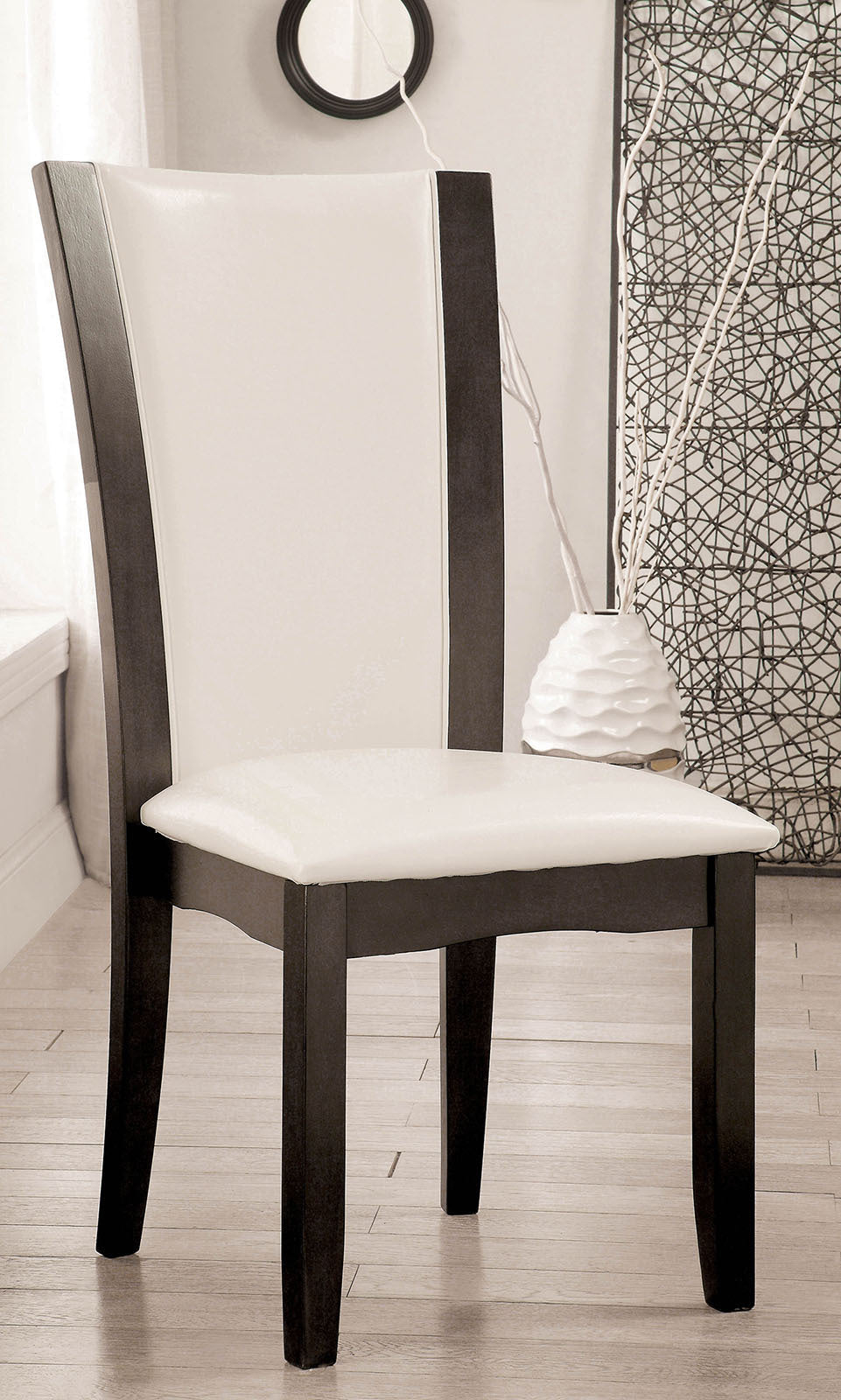 Tova Dining Chair (Set of 2) - White+Gray