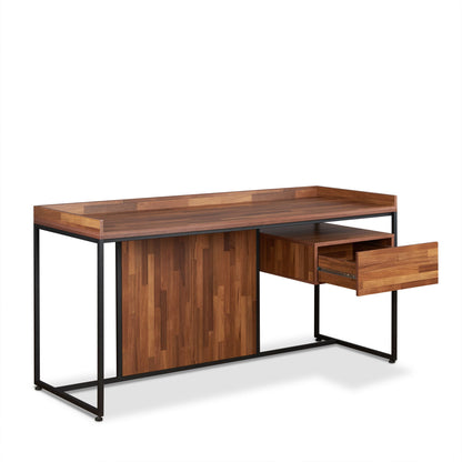 Serenity Desk in Walnut & Sandy Black