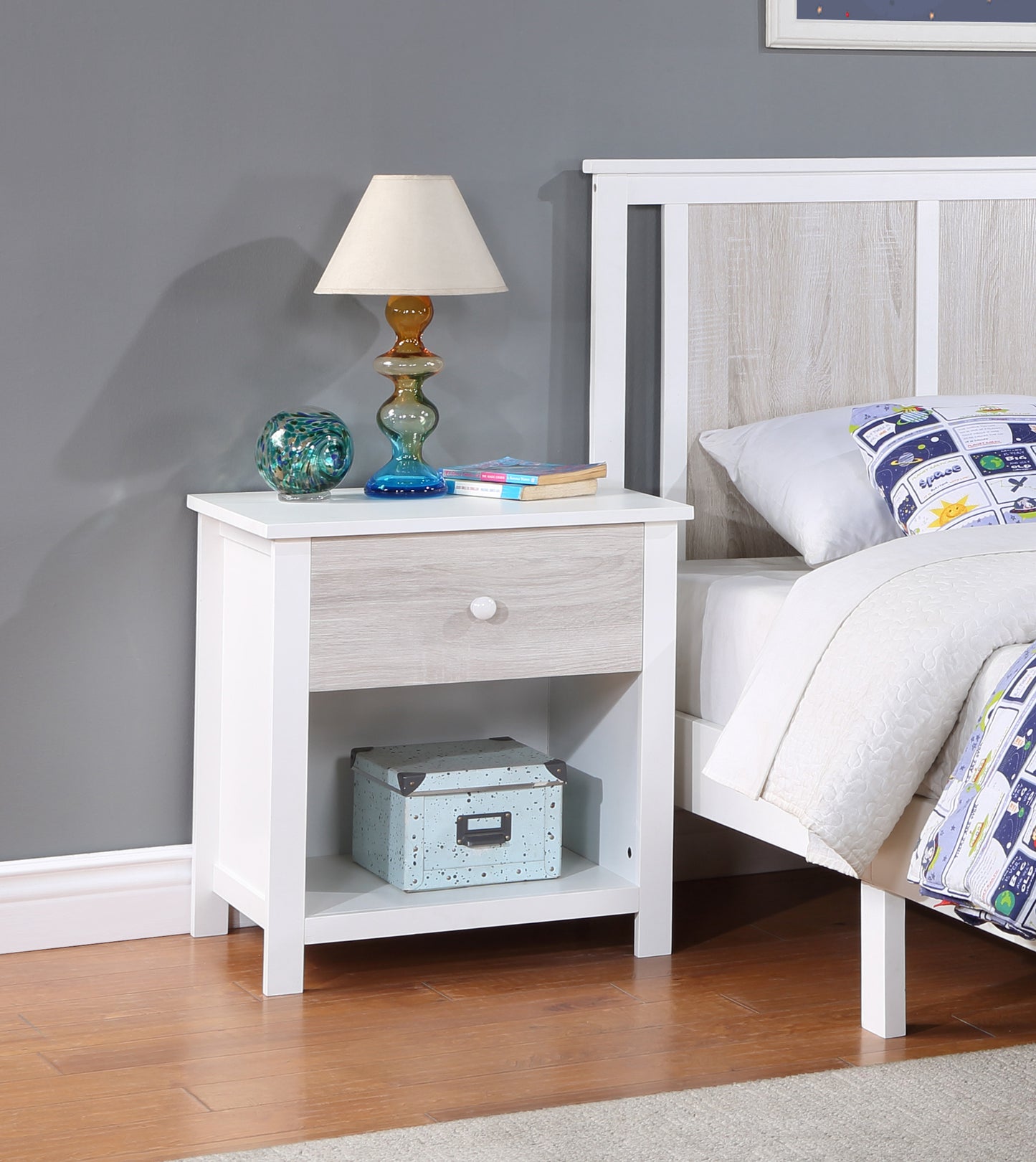 Luna Nightstand - White