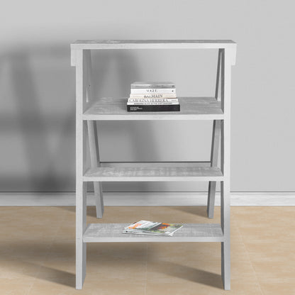 Pinewood Ladder Bookcase - White