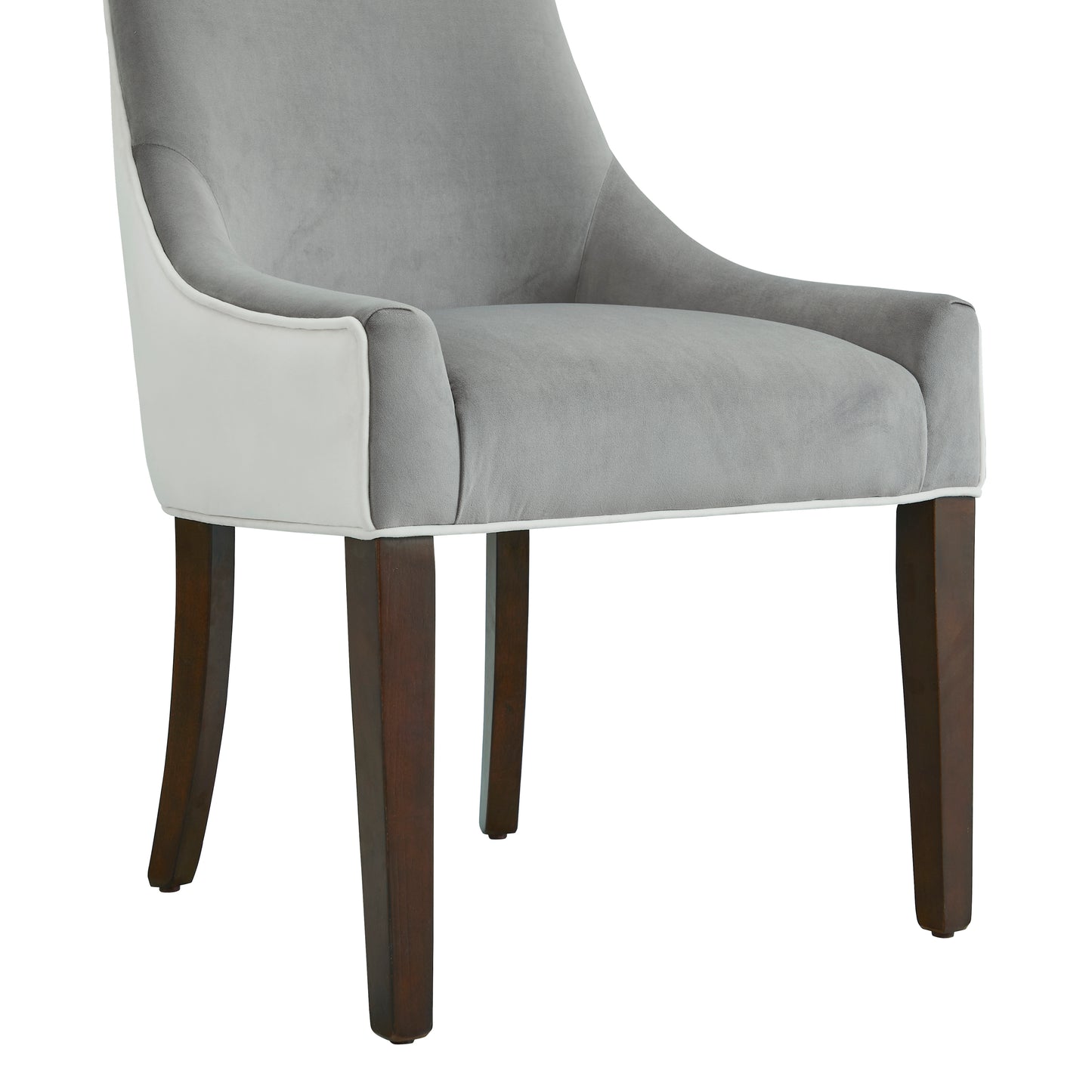 Elegant Smoke Upholstered Dining Chair