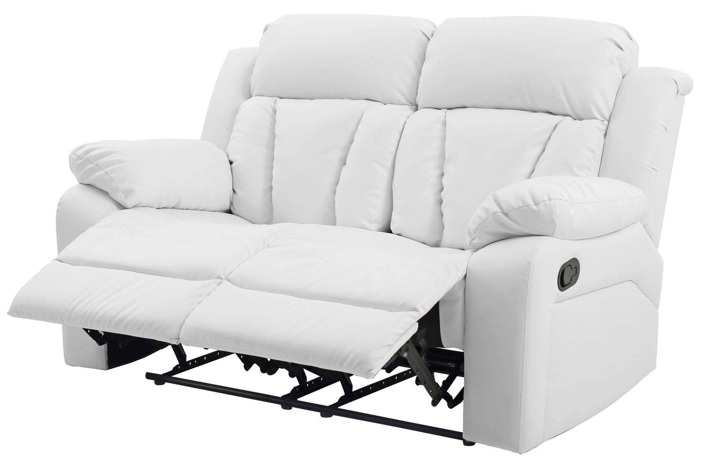 Daria Reclining Loveseat - White