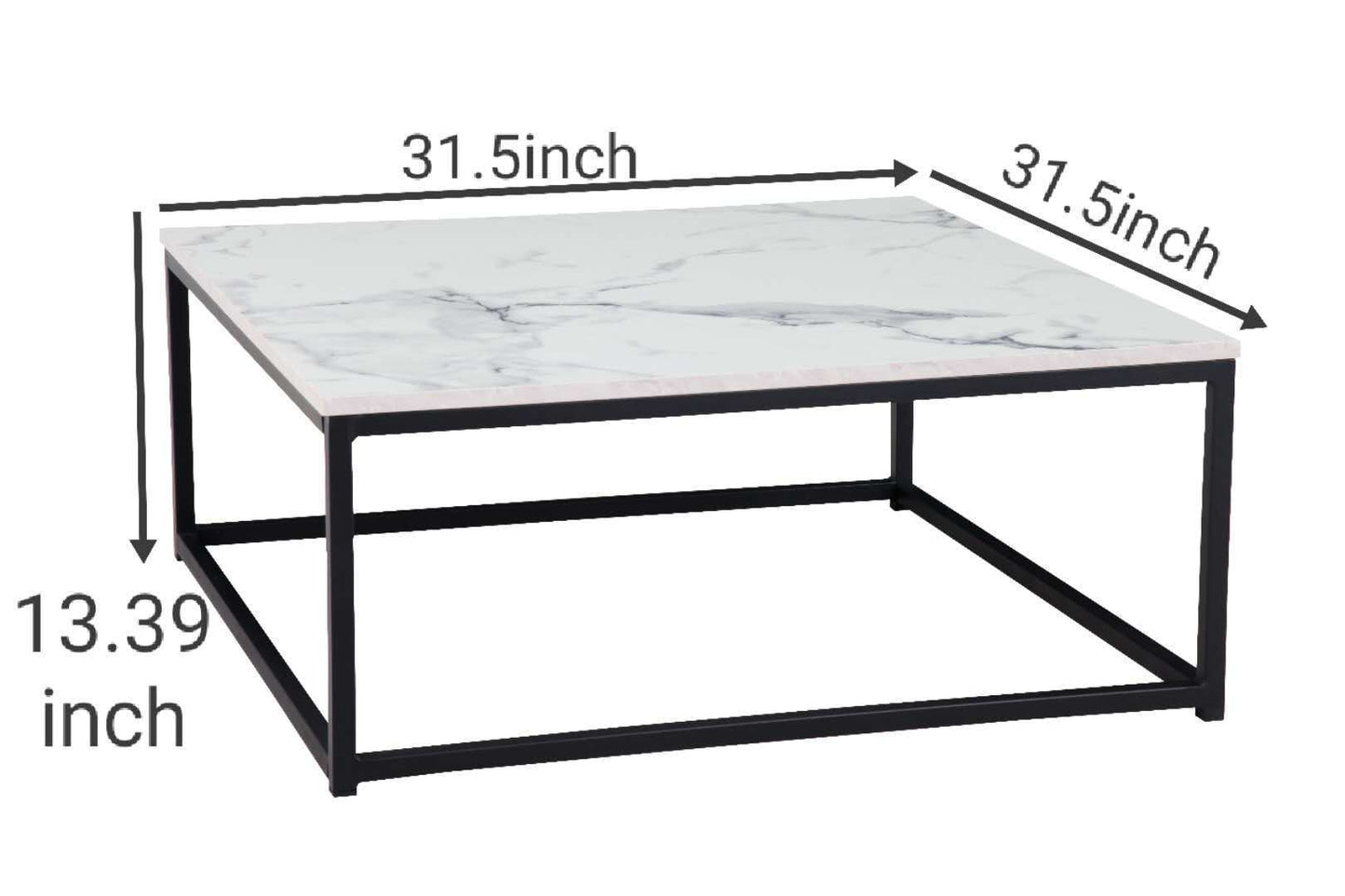 Elegant Square Coffee Table