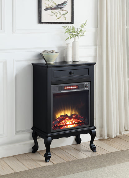 Adam Electric Fireplace - Black