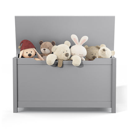 Kids Wooden Toy Box Storage - Grey