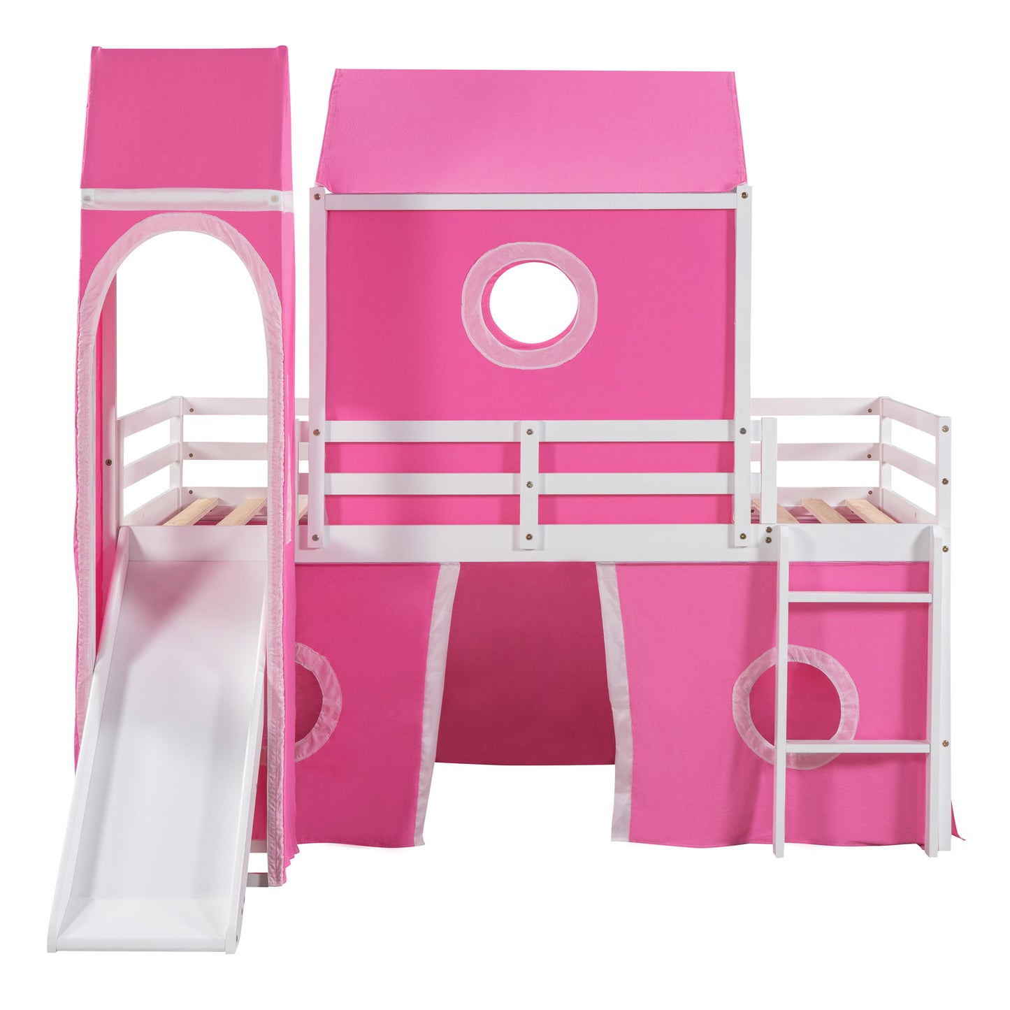 Princess Castle Twin Bunk Bed