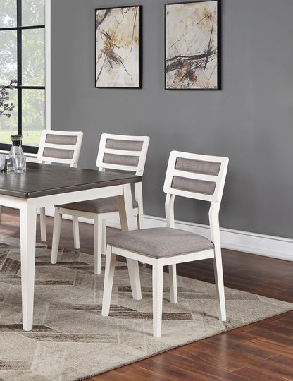 Carlson Dining Chair (Set of 2) - White+Gray