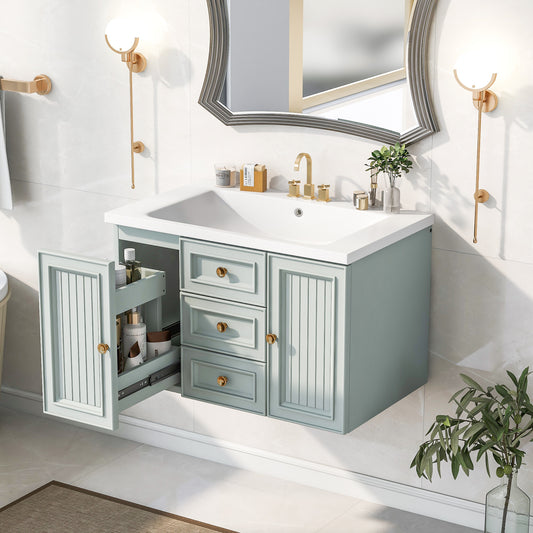 Greenwood Wall Mounted Bathroom Vanity