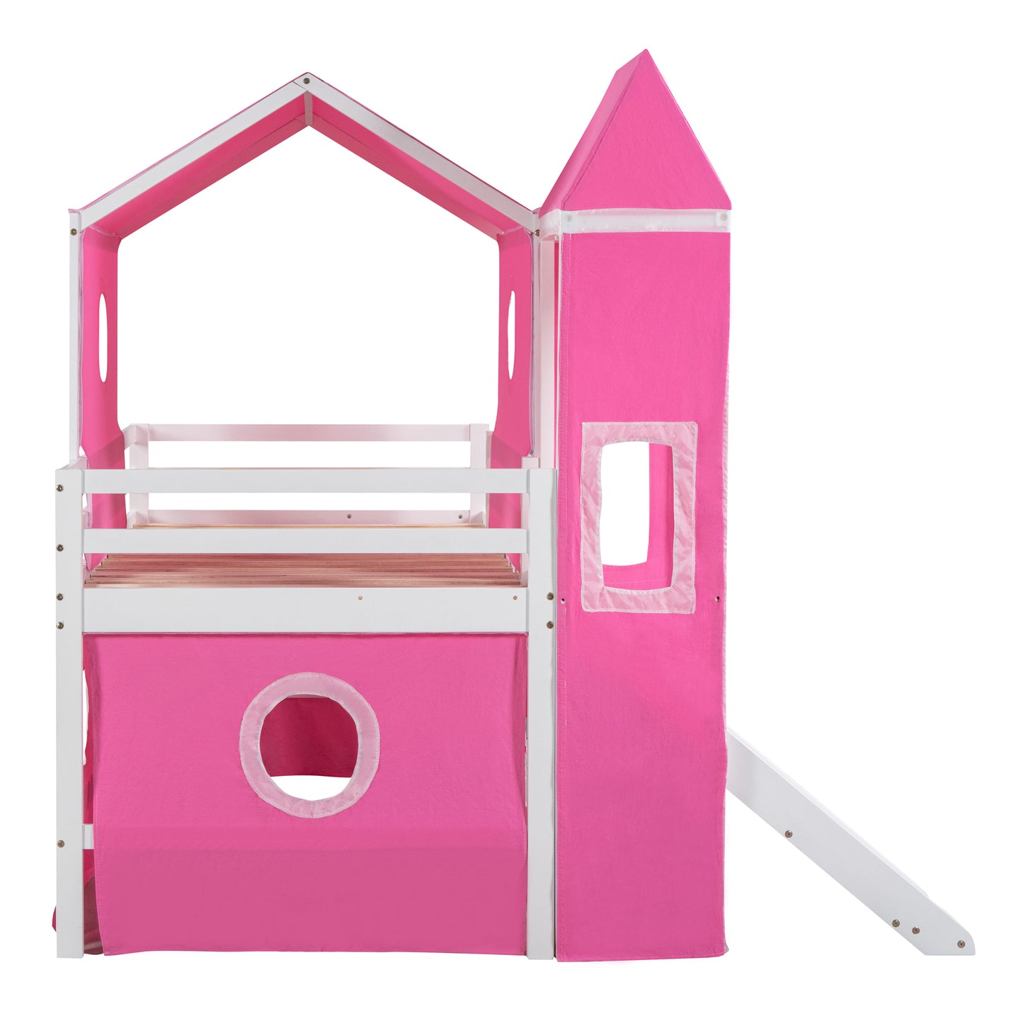 Princess Castle Twin Bunk Bed