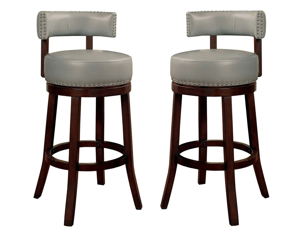 Sherly  Swivel Bar Stool - Gray Set of 2