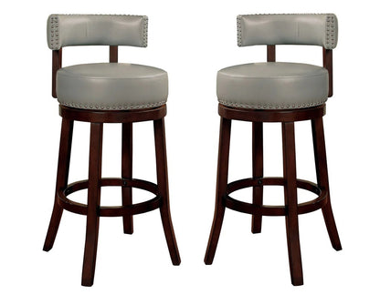 Sherly  Swivel Bar Stool - Gray Set of 2