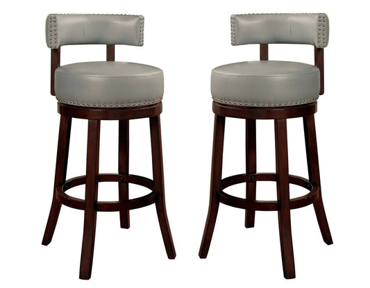 Sherly  Swivel Bar Stool - Gray Set of 2