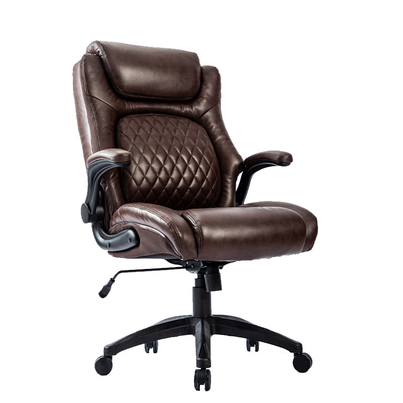 Thought Executive Leather Office Chair - Brown