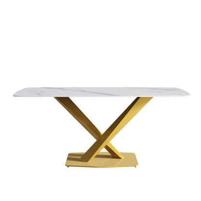 Golden Curve Dining Table