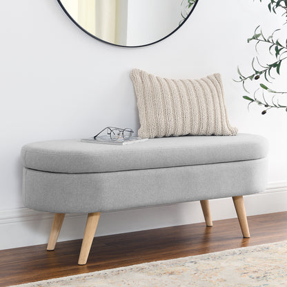 Amari Ottoman Storage Benches - Gray