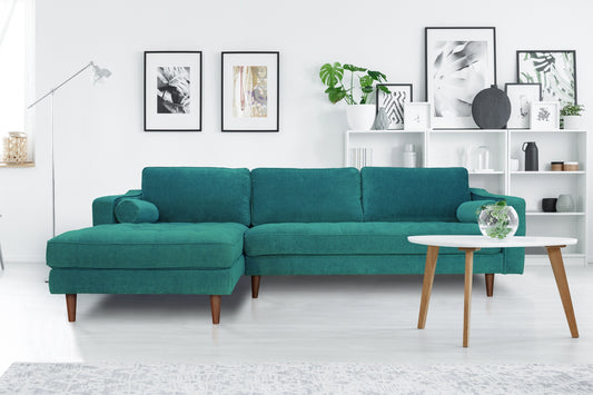 Anderson Sectional Sofa - Turquoise