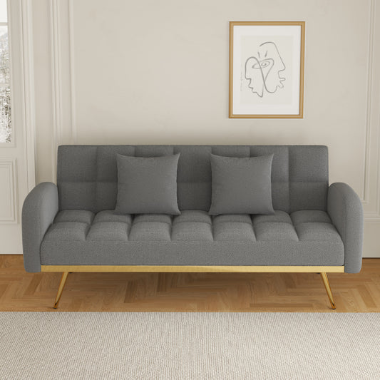 Sonic Convertible Sofa Bed- Gray