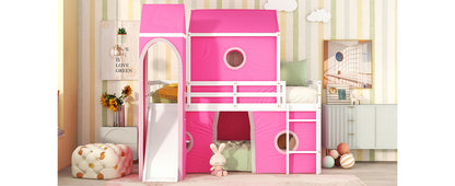 Princess Castle Twin Bunk Bed