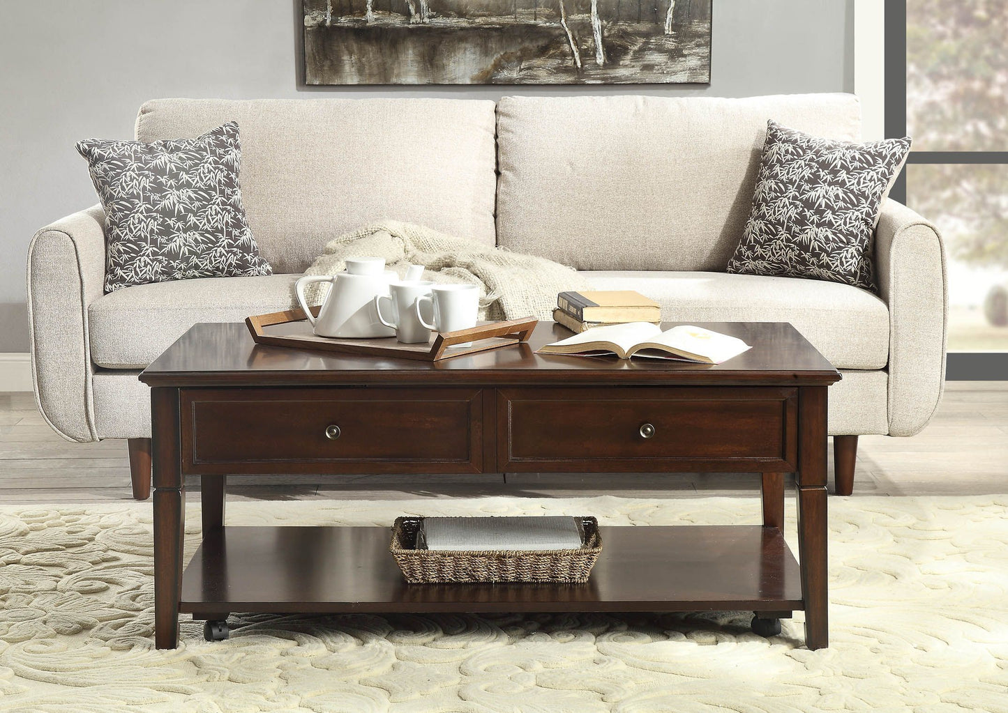 Malachi Coffee Table - Walnut