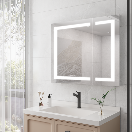 Vue Medicine Cabinet with LED Vanity Mirror