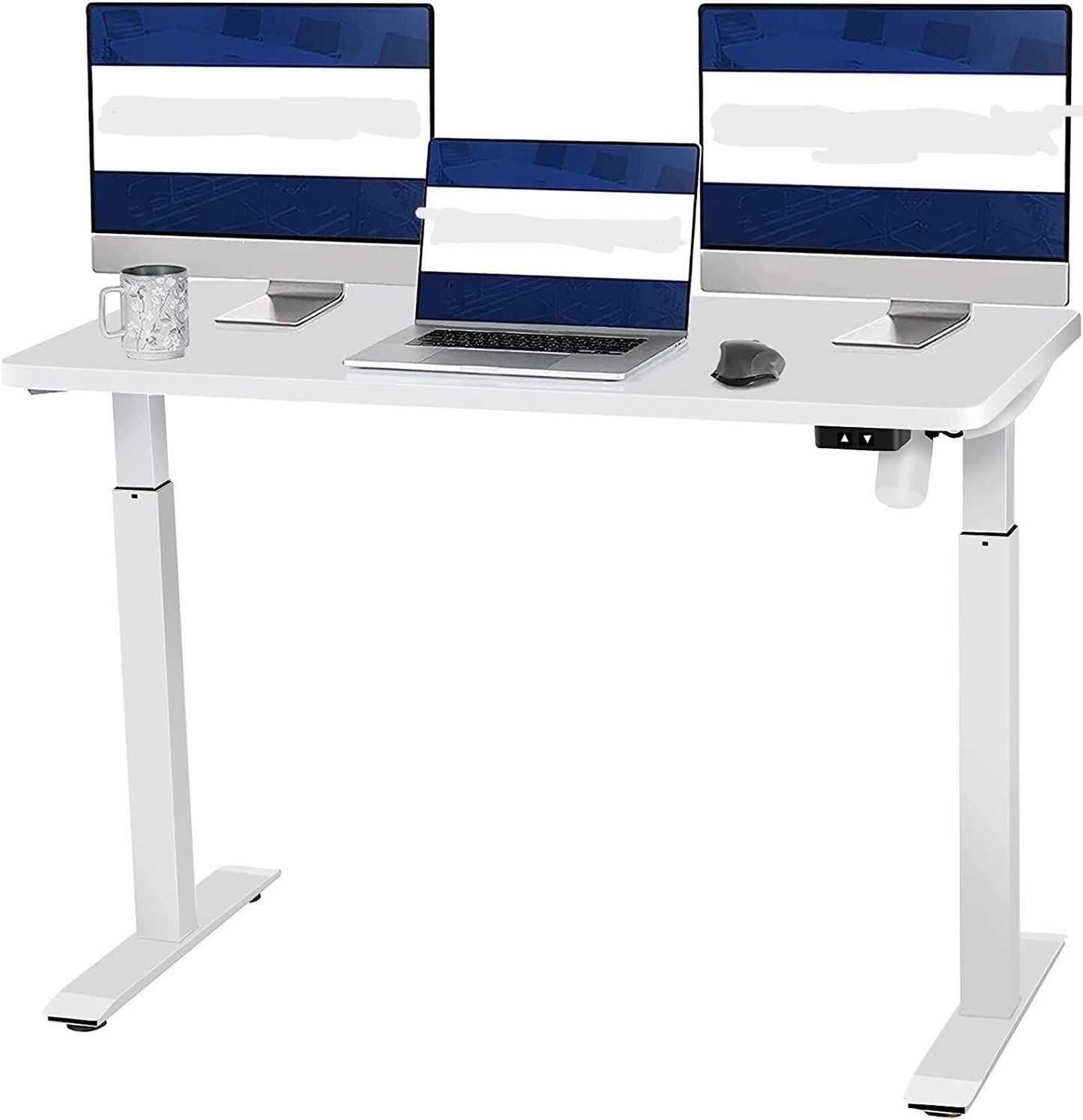 Smart Lift Electronic Standing Desk 48 x 24 Inches - White