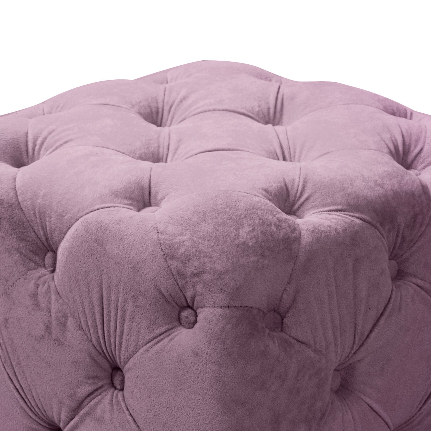 Velvet Upholstered Vanity Seat - Purple