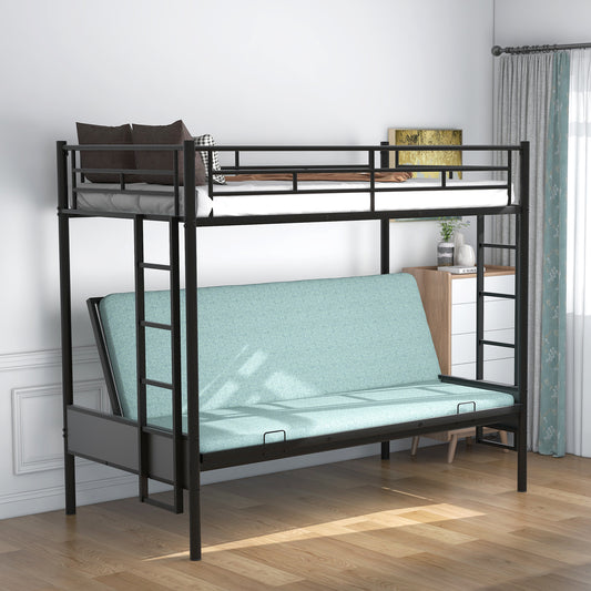 Dream Climb Twin-Over-Full Metal Bunk Bed