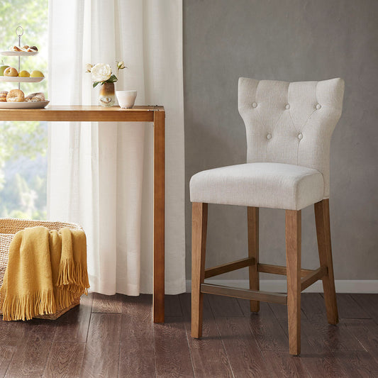 Eliga Tufted Back Counter Stool - Cream