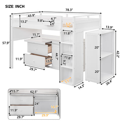 Fortuna Loft Bed - Twin