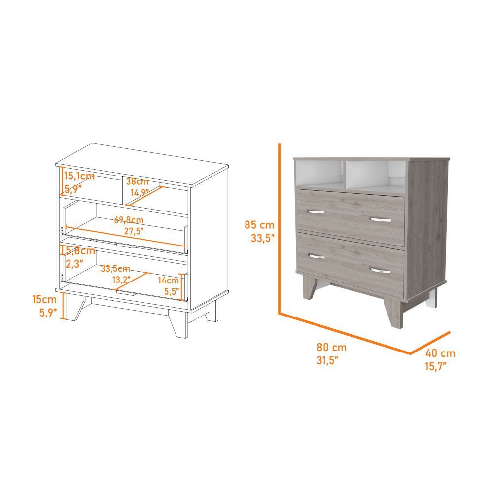 Elegant Gray Haven Dresser