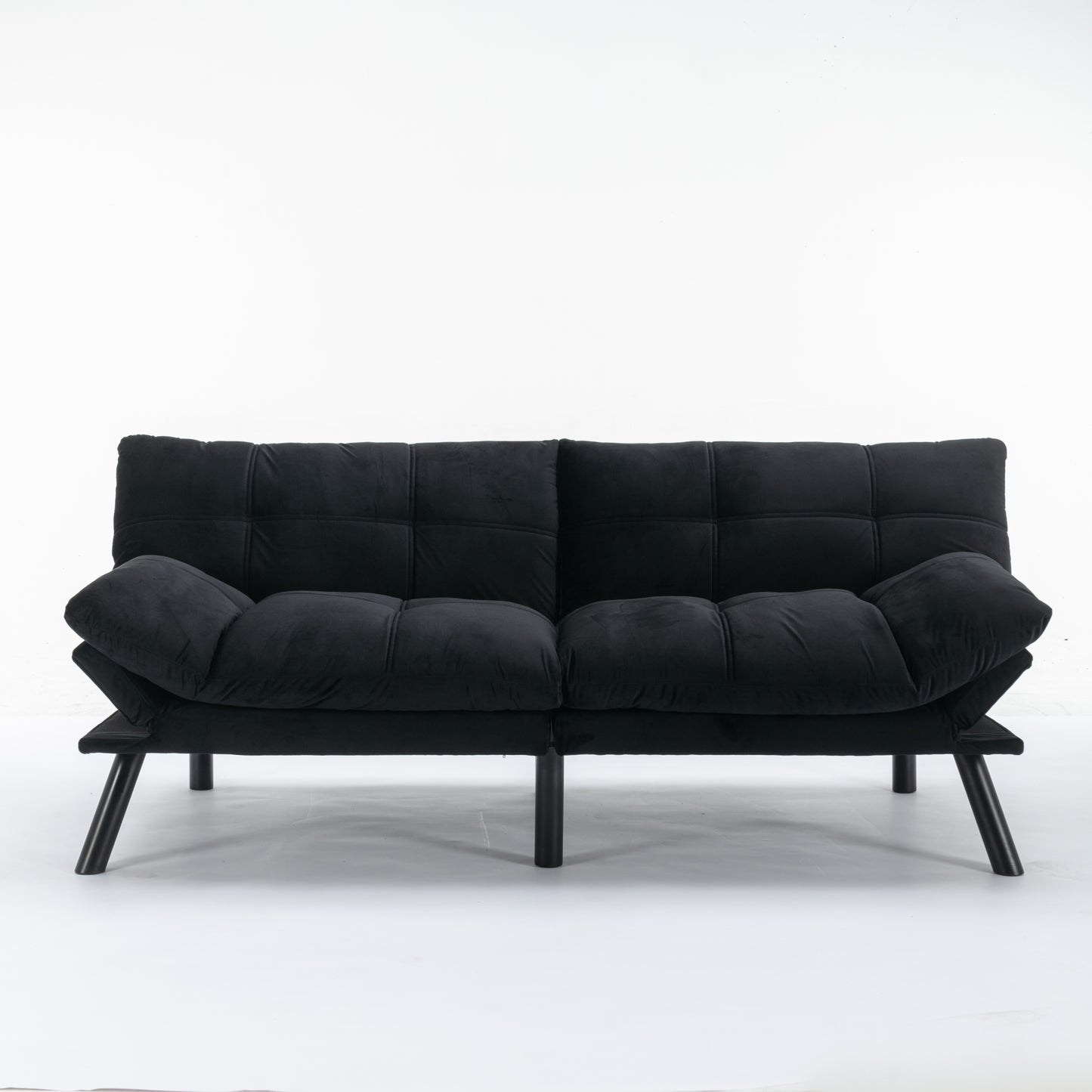 Vega Convertible Folding Modern Sofa Bed - Black