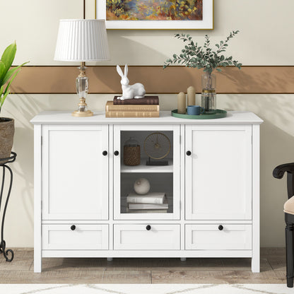 Elegant Living Console - 44.9'' Accent Cabinet with Doors and Drawers