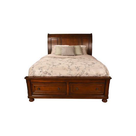 Royal Walnut Storage Bed