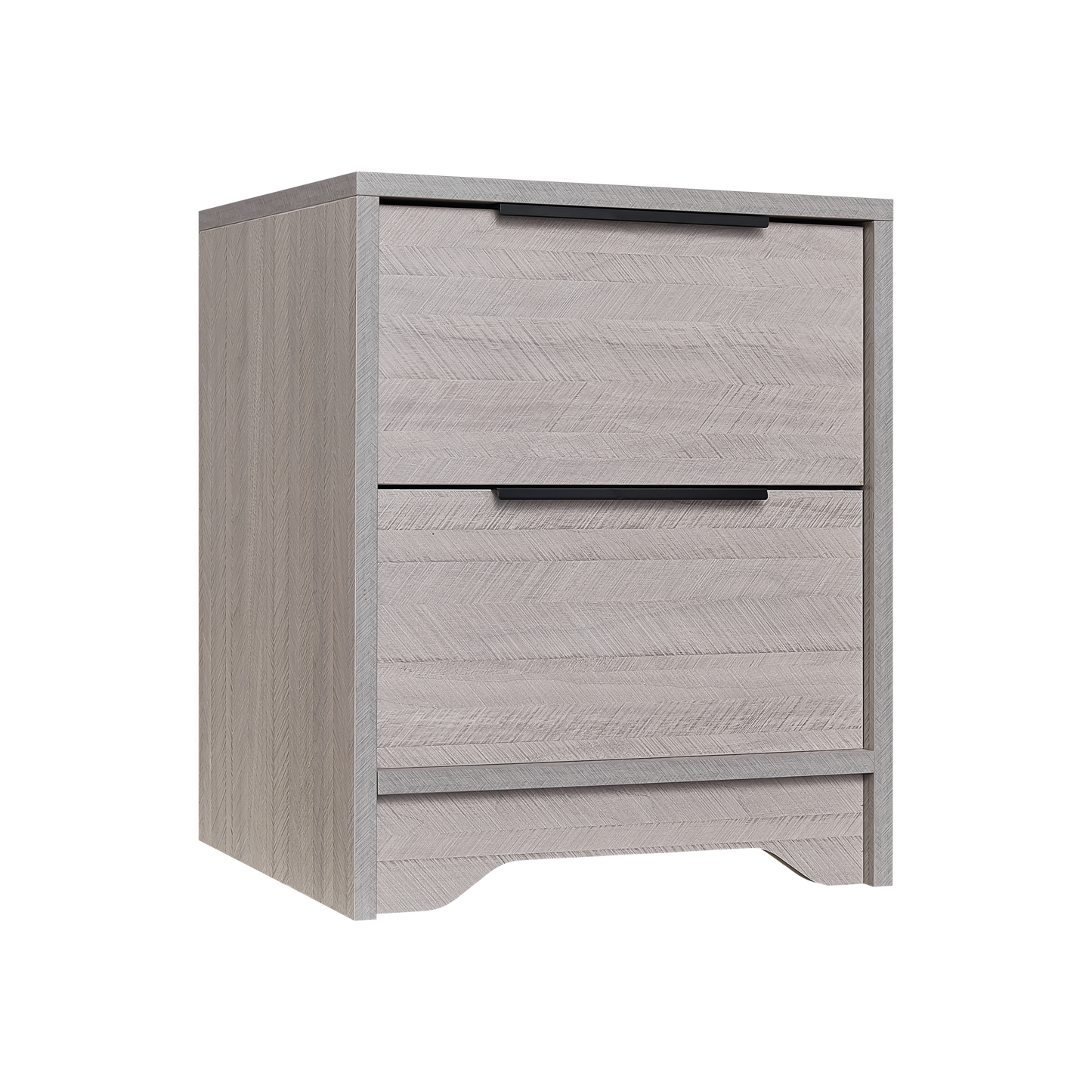 Eleanor Wooden Nightstand - Gray