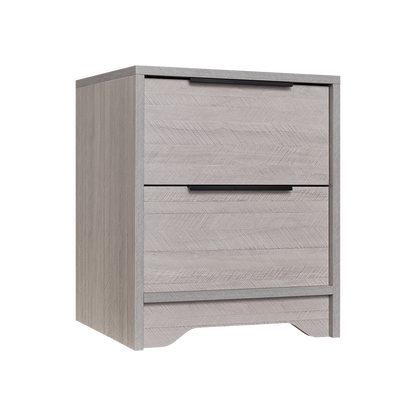 Eleanor Wooden Nightstand - Gray