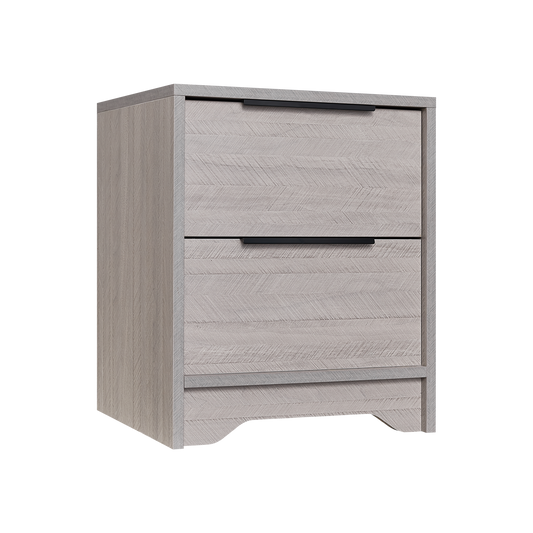 Eleanor Wooden Nightstand - Gray