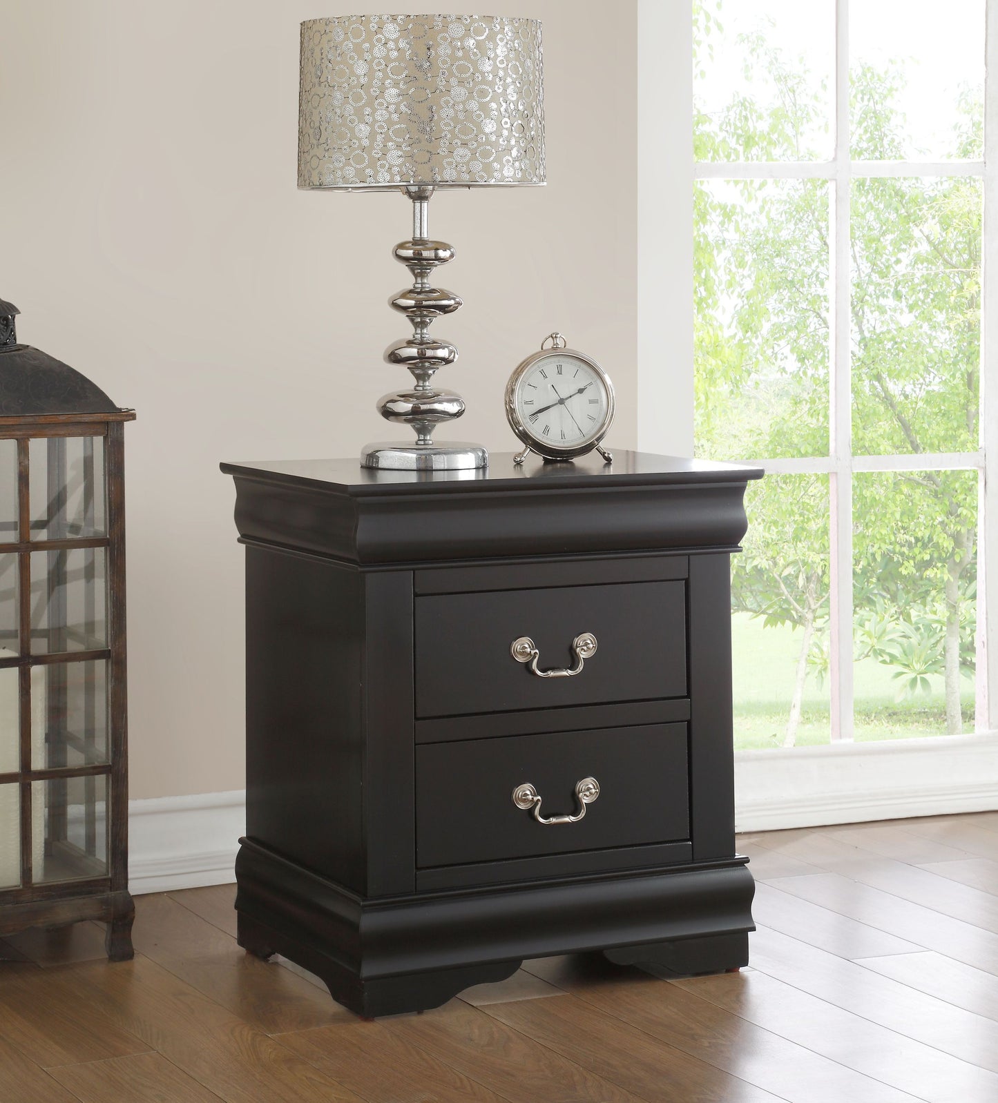 Louis Philippe Nightstand - Black