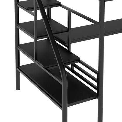 ElevateDesk Twin Metal Loft Bed Frame