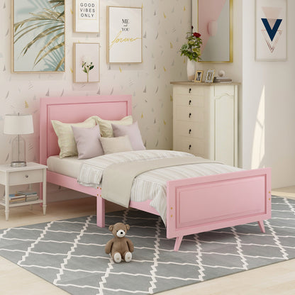 Pink Dreamwood Twin Bed