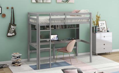 ElevateDreams Twin Loft Bed - White Haven