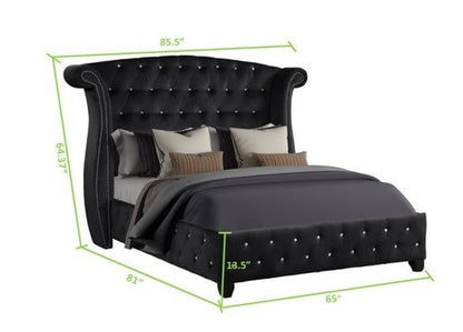 Sophia Queen Bed - Black